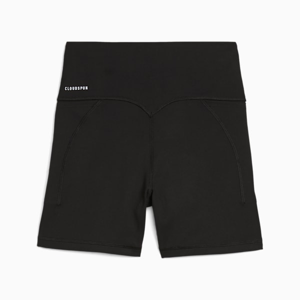 CLOUDSPUN Women's High-Waist 5" Tight Shorts, PUMA Black-PUMA White, extralarge